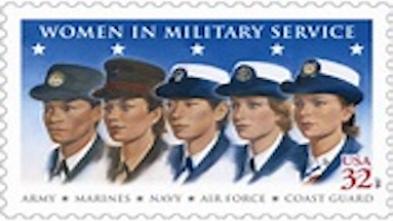 calendar military women stamp